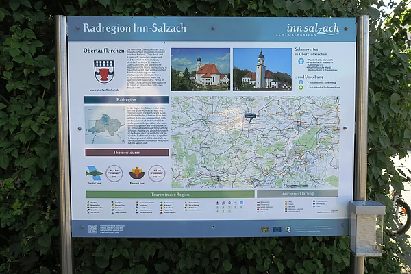 Karte am Radwegenetz