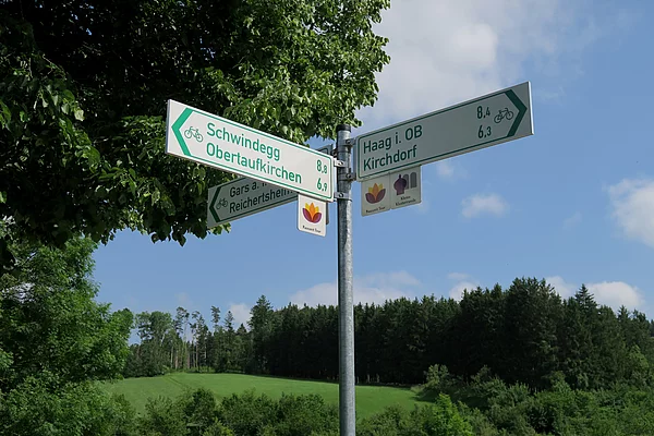 Schilder am Radwegenetz